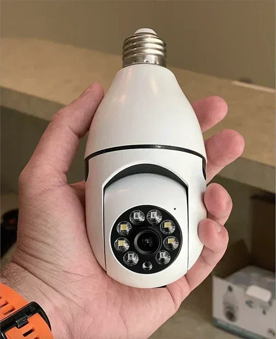 BulbCam 360™️ originale: telecamera di sicurezza wireless intelligente per la tua casa It