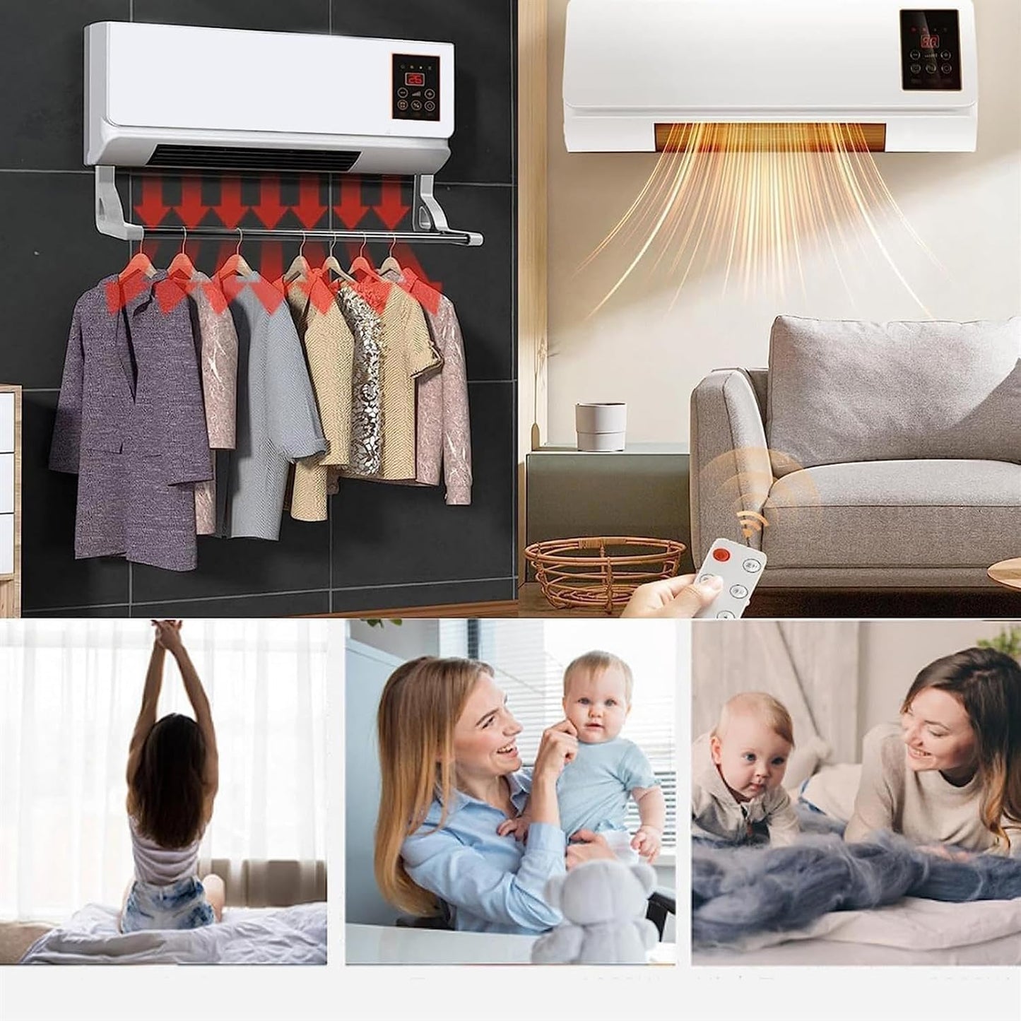 Mini aire acondicionado de pared portátil