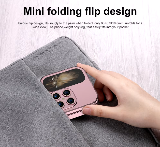 i17 Mini Flip Phone – Compact, Nostalgic, Powerful