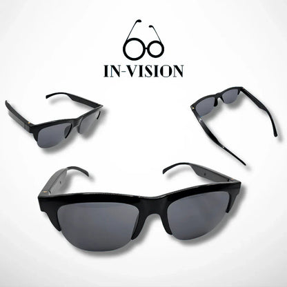 Gafas de sol inteligentes con bluetooth, micrófono y altavoces.