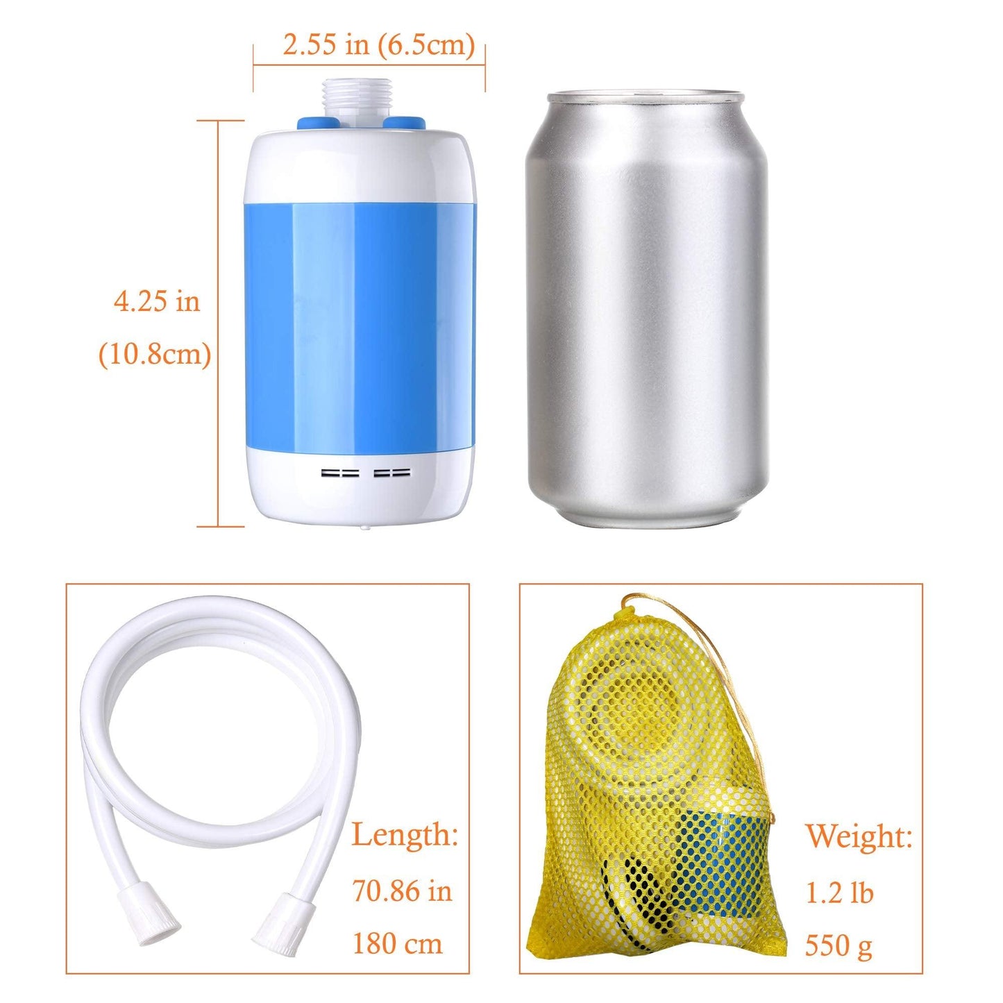 Ducha portátil para aventuras al aire libre