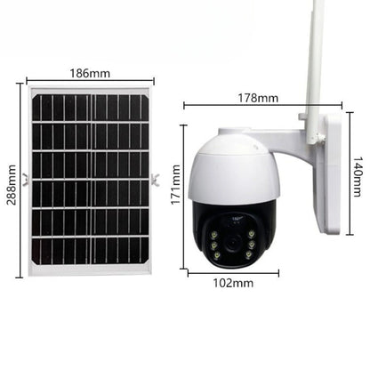 Telecamera di sorveglianza solare wireless intelligente + regalo di una scheda SD da 128 GB
